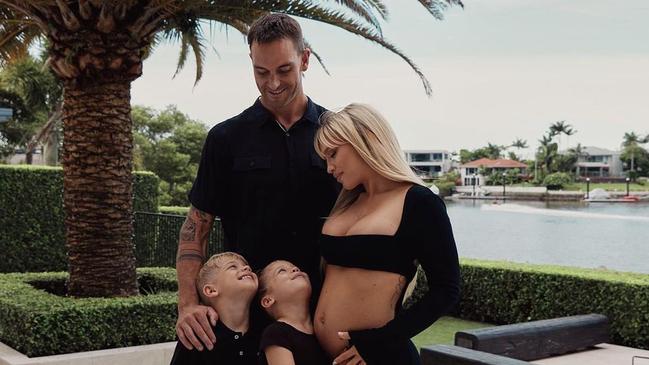 Matt Poole and Tammy Hembrow are expecting a baby. Photo: Carlene Raschke