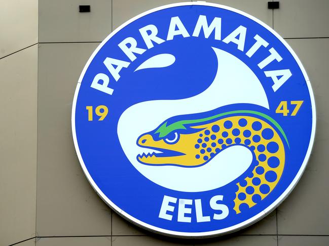 Parramatta Eels CEO John Boulous speaks to the media in Sydney, Friday, April 29, 2016. Boulous addressed the media regarding Eels NRL playmaker Kieran Foran. (AAP Image/Joel Carrett) NO ARCHIVING