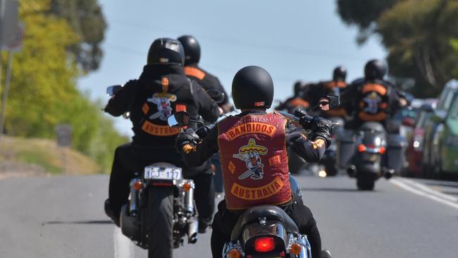 A Bandidos bikie gang member has been shot during the group’s national run in Ballarat. Picture: NCA NewsWire