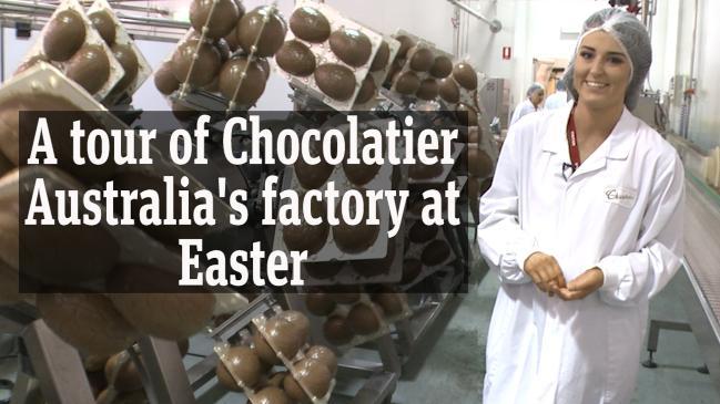 Tour of Chocolatier Australia's factory at Easter 