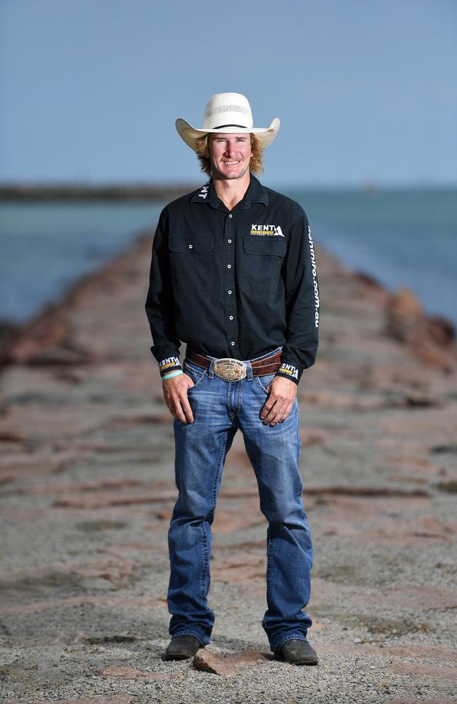 Reigning PBR Australia national champion Aaron Kleier, from Clermont. Picture: Shae Beplate.