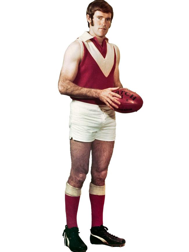 Bill Sammon played in a premiership for Benalla before joining Ovens and Murray rival Yarrawonga in 1974. Picture: Supplied