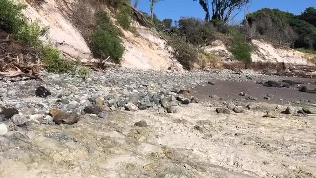 Beach erosion