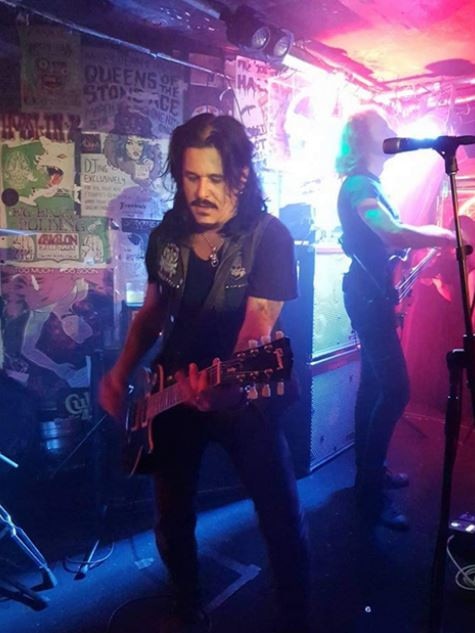 Gilby Clarke of Guns N' Roses pictured on the Frankie’s stage. Picture: Supplied