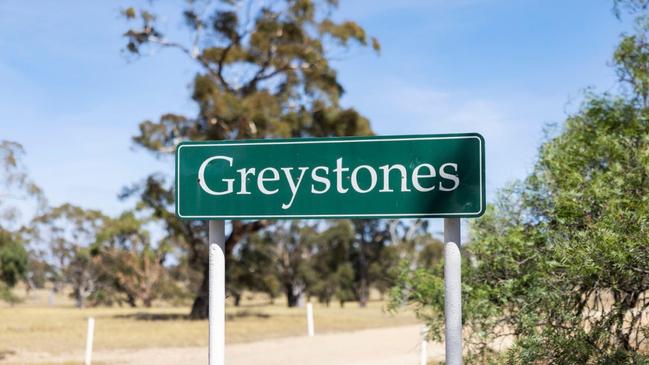 Located in Rowsley, near Bacchus Marsh, the property is known as Greystones.