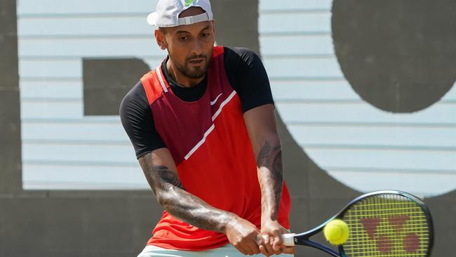 Nick Kyrgios lost in Stuttgart. Picture: Christian Kaspar-Bartke/Getty Images