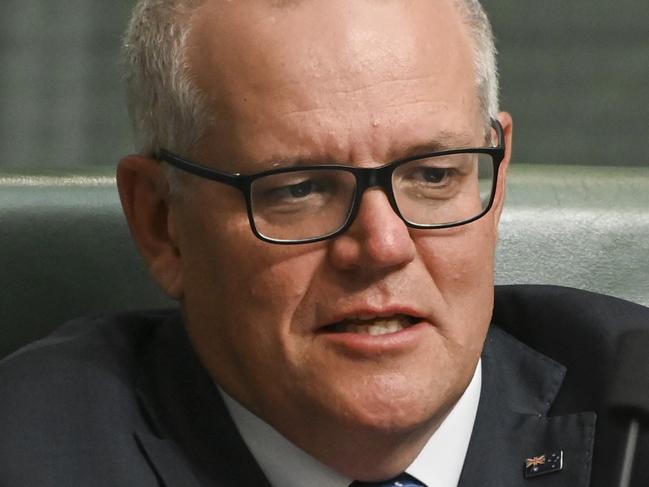 CANBERRA, AUSTRALIA - NOVEMBER 8: Scott Morrison MP during Question time at Parliament House in Canberra. Picture: NCA NewsWire / Martin Ollman