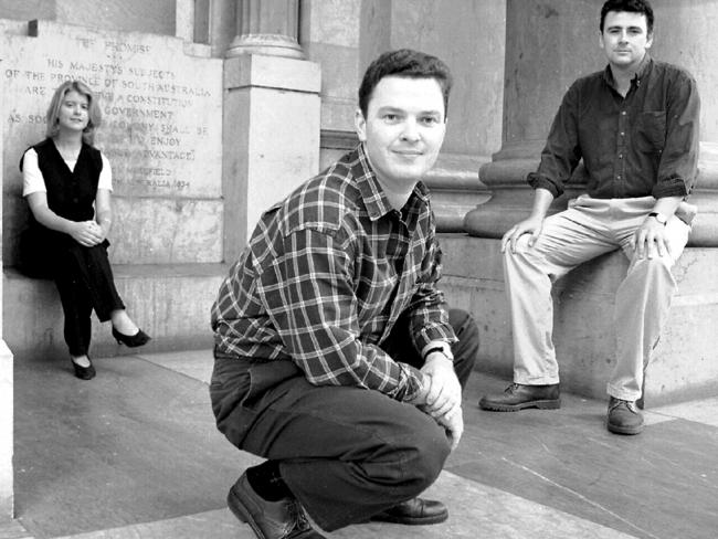 Young politicians Chris Pyne, Natasha Stott-Despoja and former Boothby MP Andrew Southcott.