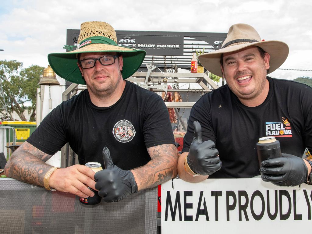 Shane Scott (left) and Brad Reddaway. Meatstock - Music, Barbecue and Camping Festival at Toowoomba Showgrounds.Friday March 8, 2024 Picture: Bev Lacey