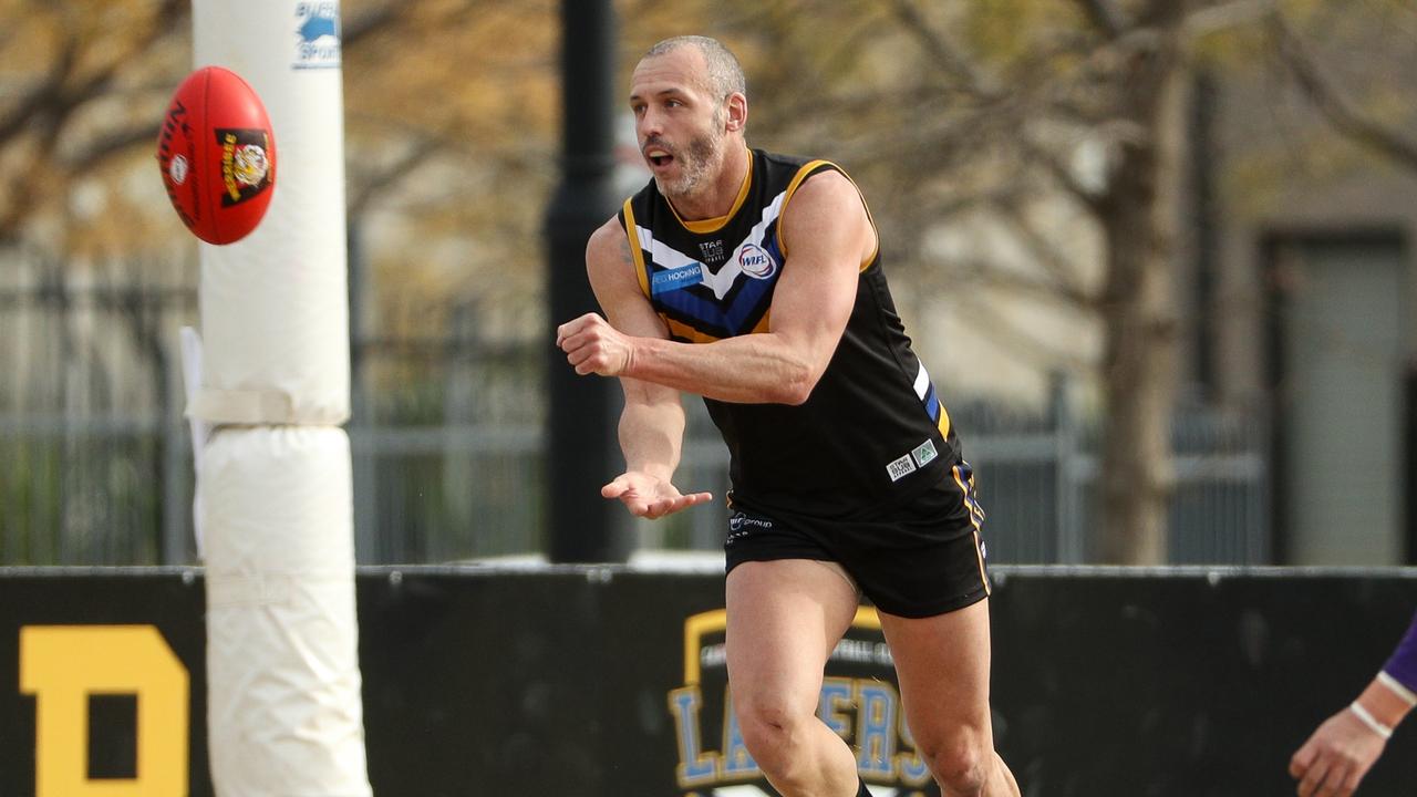 Veteran Stephen Brewer continues to make an impact for Caroline Springs. Picture: Local Legends Photography