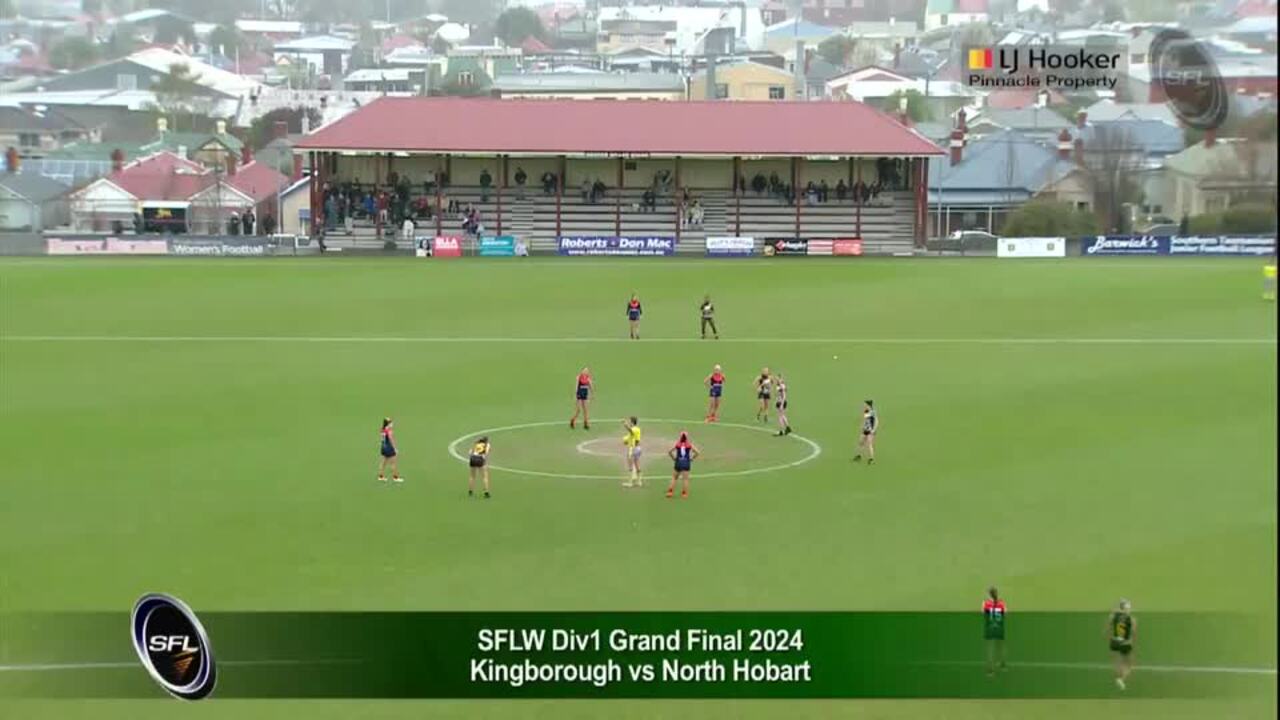 Replay: Kingborough v North Hobart (Div 1)—SFLW Division 1 & 2 Grand Finals