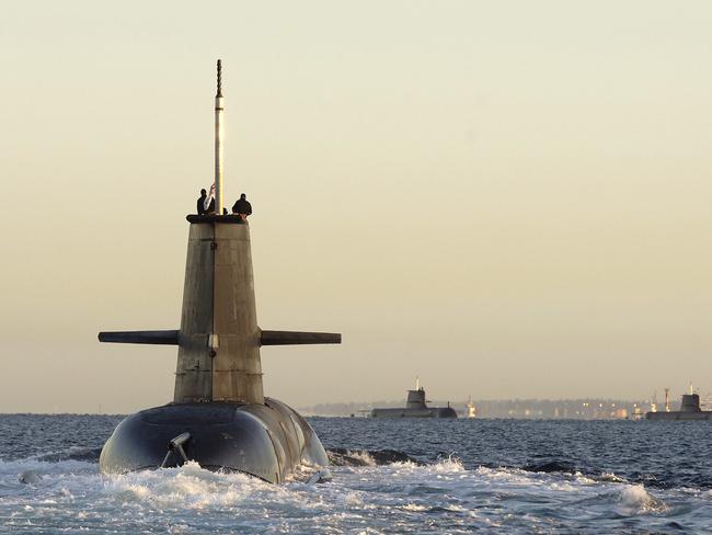 Photography by Petty Officer Photographer Damian Pawlenko  Caption: HMAS Collins (foreground) rendezuous with HMAS Waller (centre) and HMAS Rankin. Collins Class Submarines, HMAS Rankin, HMAS Waller and HMAS Collins transitting in formation through Gage Roads, Cockburn Sound.  Deep Caption: Pacific Reach is a triennial Asia-Pacific submarine rescue exercise designed to promote regional cooperation on submarine rescue. The exercise this year is the fourth in the series and is being hosted by Australia between 26 November and 7 December 2007. Pacific Reach 07 is a significant exercise involving six ships, three submarines, two submarine rescue systems, a multi-national dive team and the UK SPAGÃ all up 1000 personnel from 15 nations will be directly involved in the exercise.  Pacific Reach is an extraordinarily valuable opportunity to work with our regional neighbours and it is our pleasure to host this years activities, said Commander Australian Naval Submarine Group, Commodore Rick Shalders.   Pacific Reach is a truly international exercise, with units and equipment from the following countries participating: Canada, China, Republic of Korea, Japan, Malaysia, Singapore, the United States and the United Kingdom. In addition, military observers from Chile, India, Indonesia, NATO, Pakistan, Peru, Russia and South Africa will also attend.