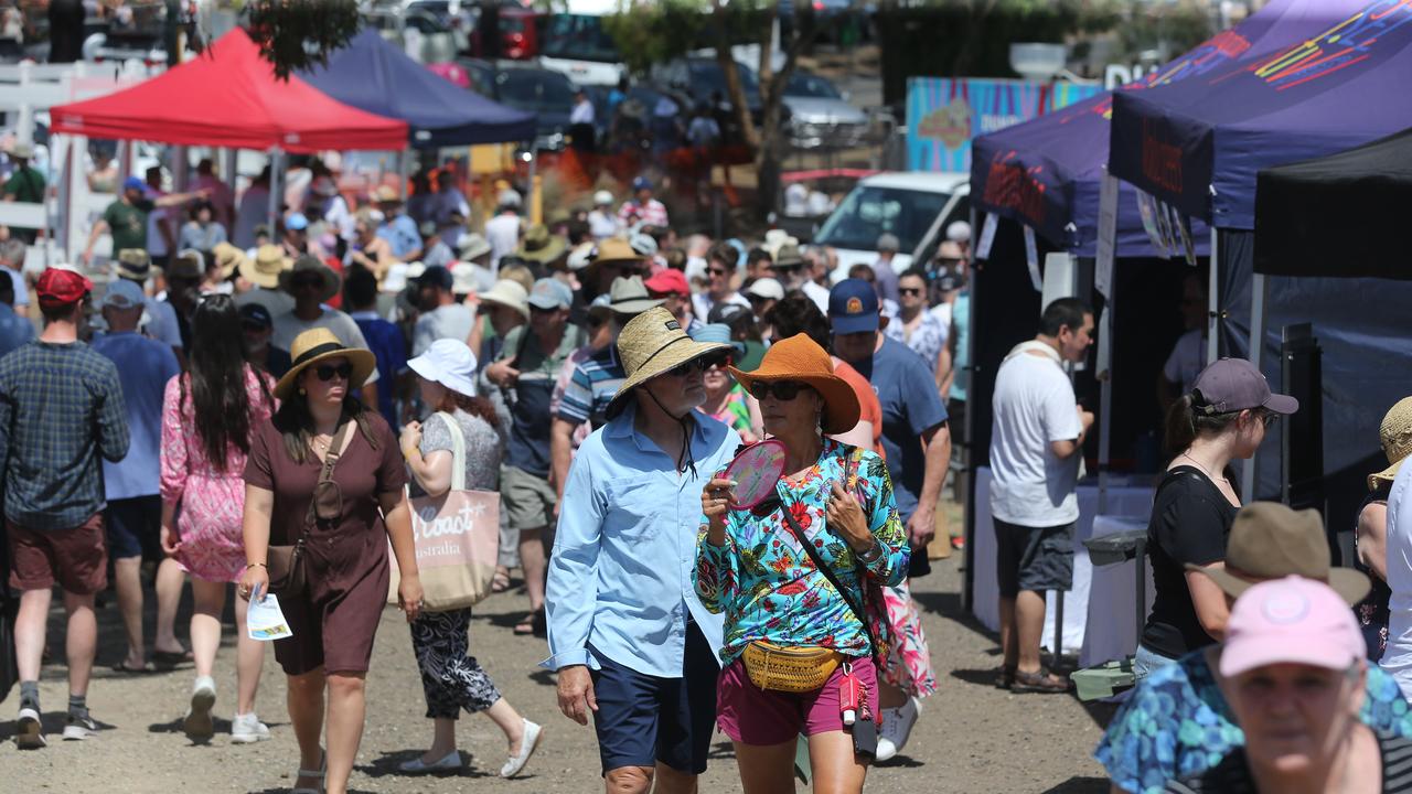 Crowds flocked to the Portarlington Mussel Festival. Picture: Mike Dugdale