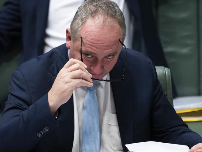 CANBERRA, AUSTRALIA - NewsWire Photos JUNE 23 2021:Barnaby Joyce during Question Time at Parliament House in Canberra. Picture: NCA NewsWire / Martin Ollman