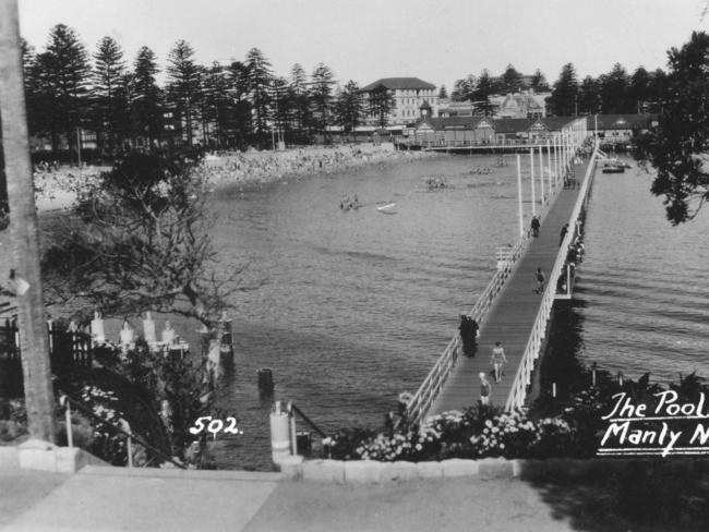 Manly harbour pool about 1932. Picture Northern Beaches Library