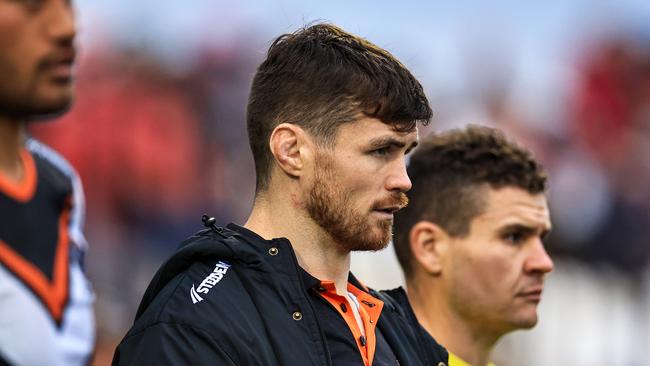 John Bateman’s future at the Wests Tigers remains up in the air. Picture: Mark Evans/Getty Images