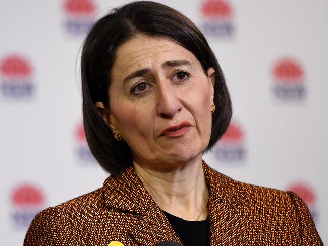 NSW Premier Gladys Berejiklian speaks to the media during a press conference in Sydney, Friday, May 8, 2020. (AAP Image/Bianca De Marchi) NO ARCHIVING