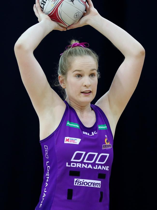 Tara Hinchliffe playing for the Firebirds in 2019. Picture: Chris Hyde/Getty Images