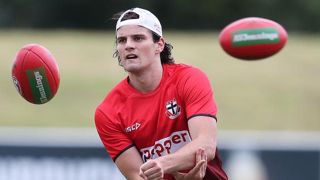 Hunter Clark showed plenty of promise after Brett Ratten was installed as St Kilda coach. Picture: Michael Klein.