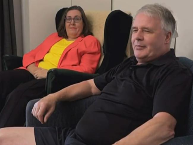 Centrelink recipients Mark Goodrick and Jennifer Searson appeared on ABC 730 to talk about Jobseeker. Picture: ABC