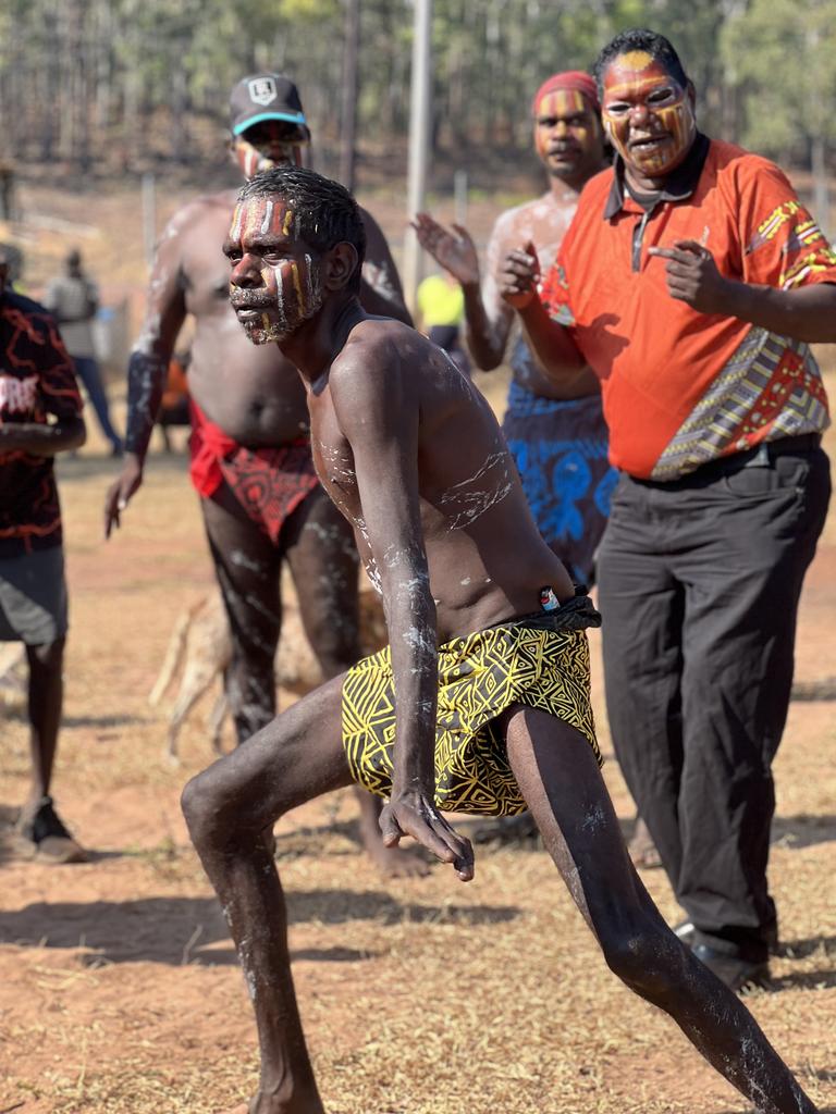 Dancing at the signing ceremony at Milikapiti.