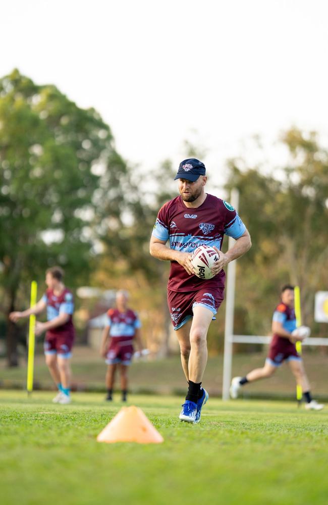 CQ Capras' skipper Jack Madden at pre-season training. Photo: Luke Fletcher