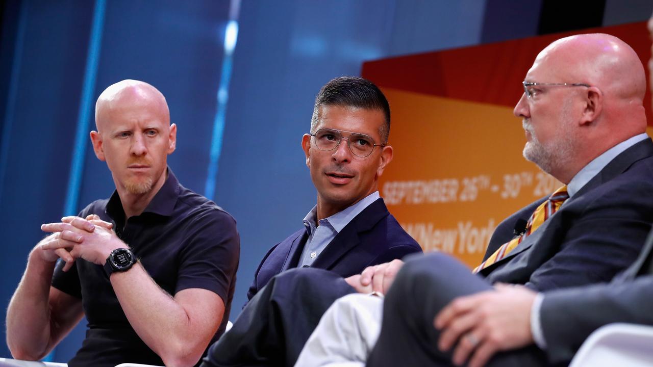 Tim Cadogan (L), CEO of GoFundMe, transformed the platform into a crucial resource for communities worldwide, supporting over 175,000 campaigns across the U.S. in just the first half of the year. Picture: Getty