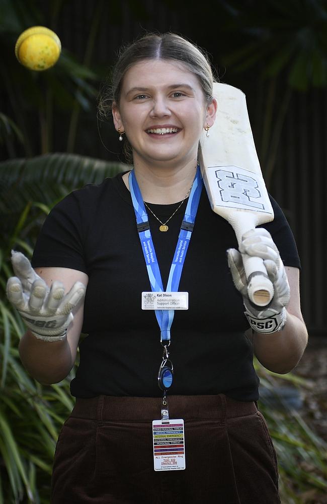 Townsville University Hospital all-rounder Katrina Dixon has been selected to play for Australia as part of the national women’s indoor cricket team. Picture: Supplied