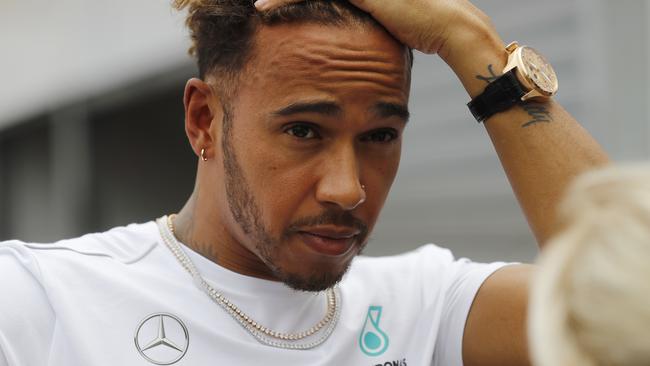 Lewis Hamilton was on the receiving end of some strong words.