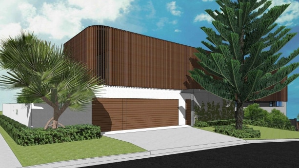 Artist impression of a proposed revamp of a mansion on Hedges Ave, Mermaid Beach put forward by Dane Atherton