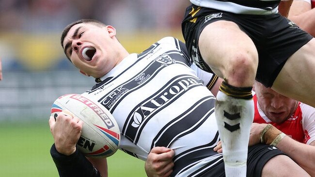 Jake Cifford was severely injured in this hip-drop tackle while playing for Hull FC.