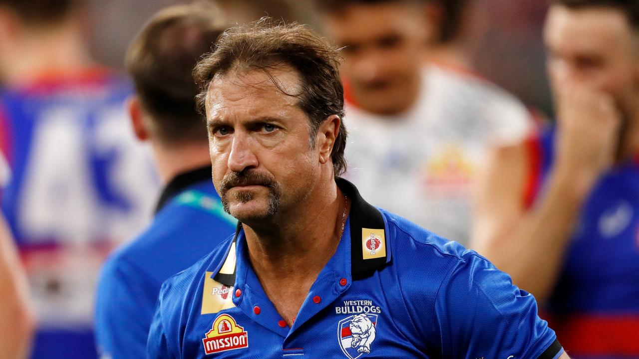 Luke Beveridge was furious over the Lachie Hunter selection saga. (Photo by Dylan Burns/AFL Photos via Getty Images)