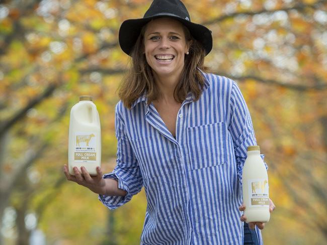 Sallie Jones wants people to pre-purchase Gippsland Jersey milk. Picture: Zoe Phillips