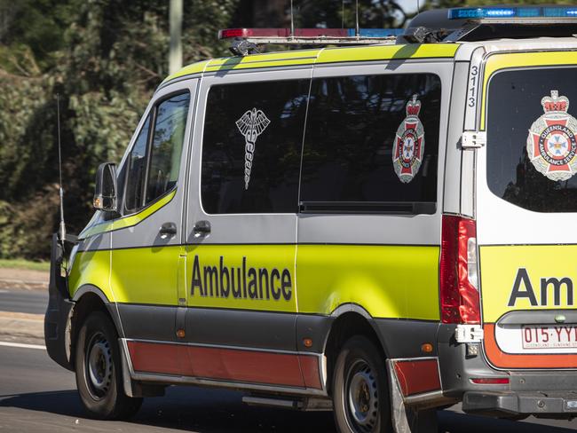 Generic ambulance, QAS, Queensland Ambulance Service, emergency services, Thursday, August 29, 2024. Picture: Kevin Farmer