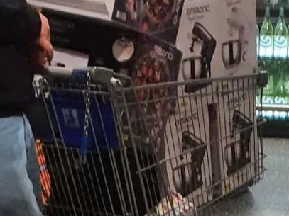 Aldi shopping trolley full of special buys