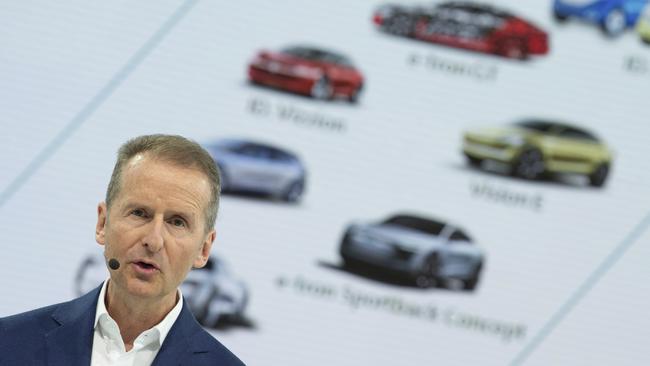 Herbert Diess, CEO of the Volkswagen. Pic: AP