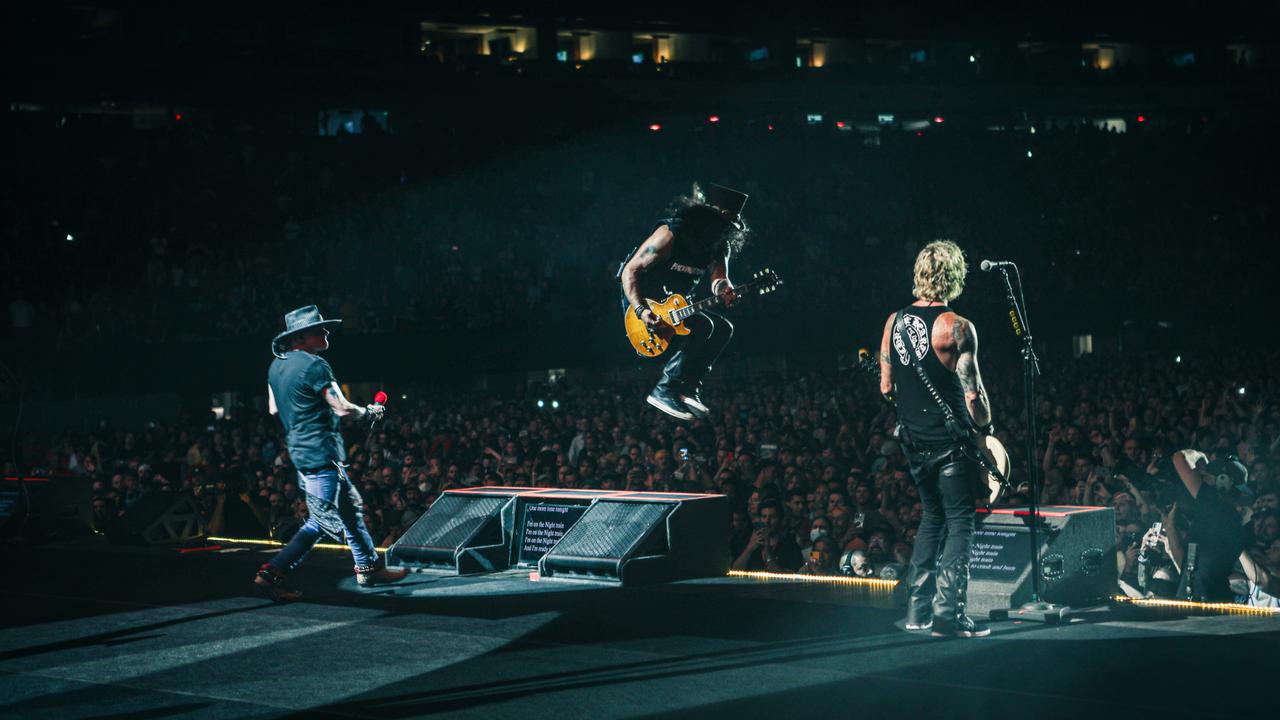 Slash still getting serious air after all these years on the road. Picture: Supplied.