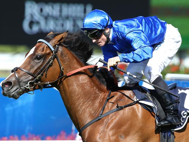 Hartnell remains favourite for the Melbourne Cup despite his heavy defeat to Winx at the weekend. Picture: Getty Images