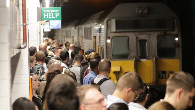 Many Sydney businesses are urging workers to work from home or avoid trains, with strikes set to shut down the city. Picture: Christian Gilles