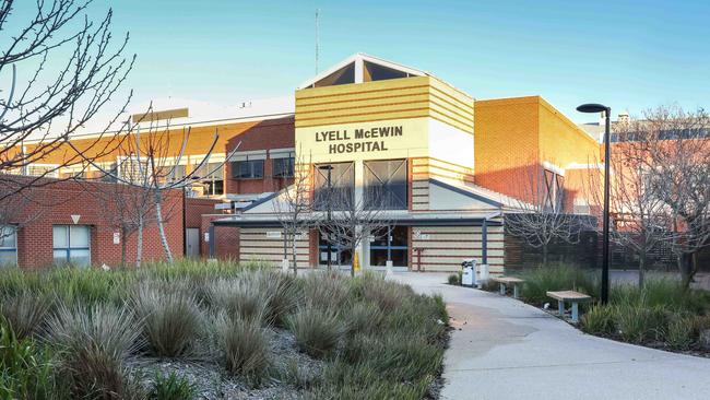 A nurse was stabbed while on her break outside the Lyell McEwin Hospital on Monday night. Picture: AAP / Russell Millard