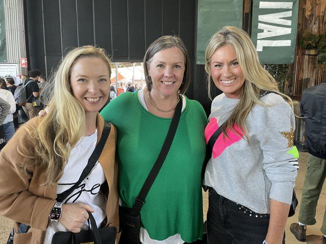 Marnie, Jess and Peta at the 2023 Mould Cheese Festival in Melbourne. Picture: Himangi Singh.