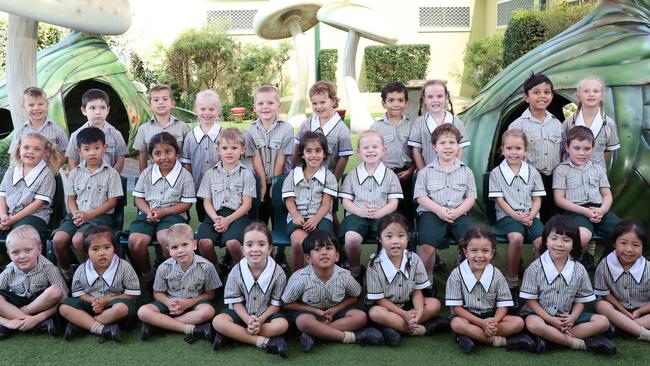 My First Year: A.B. Paterson Prep G: Back row: Harley, Brodee, Augie, Piper, Arthur, Regan, Elon, Mila, Stavya, Alina. Middle row: Aviana, Archie, Aleeza, Sebastian, Ava, Gabrielle, Asher, Indiana, Thomas. Front row: Arlo, Claire, Spencer, Penny, Zaayhan, Nara, Melissa, Evelyn, Isla Picture Glenn Hampson