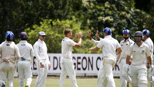 Action from the match between Valley and Northern Suburbs in Ashgrove. Picture: Tertius Pickard