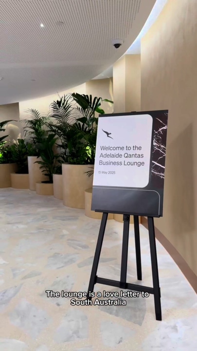 First look at new Qantas Business Class Lounge at Adelaide Airport