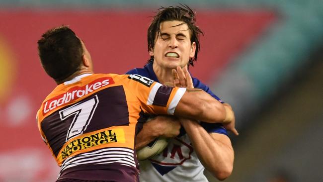 Rookie half Lachlan Lewis is back for the Bulldogs. Picture: AAP