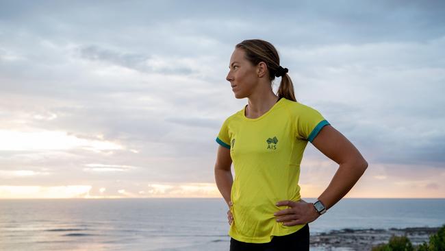 Australian triathlete Emma Jeffcoat begins her IVF journey for life after sport. Photo: Supplied