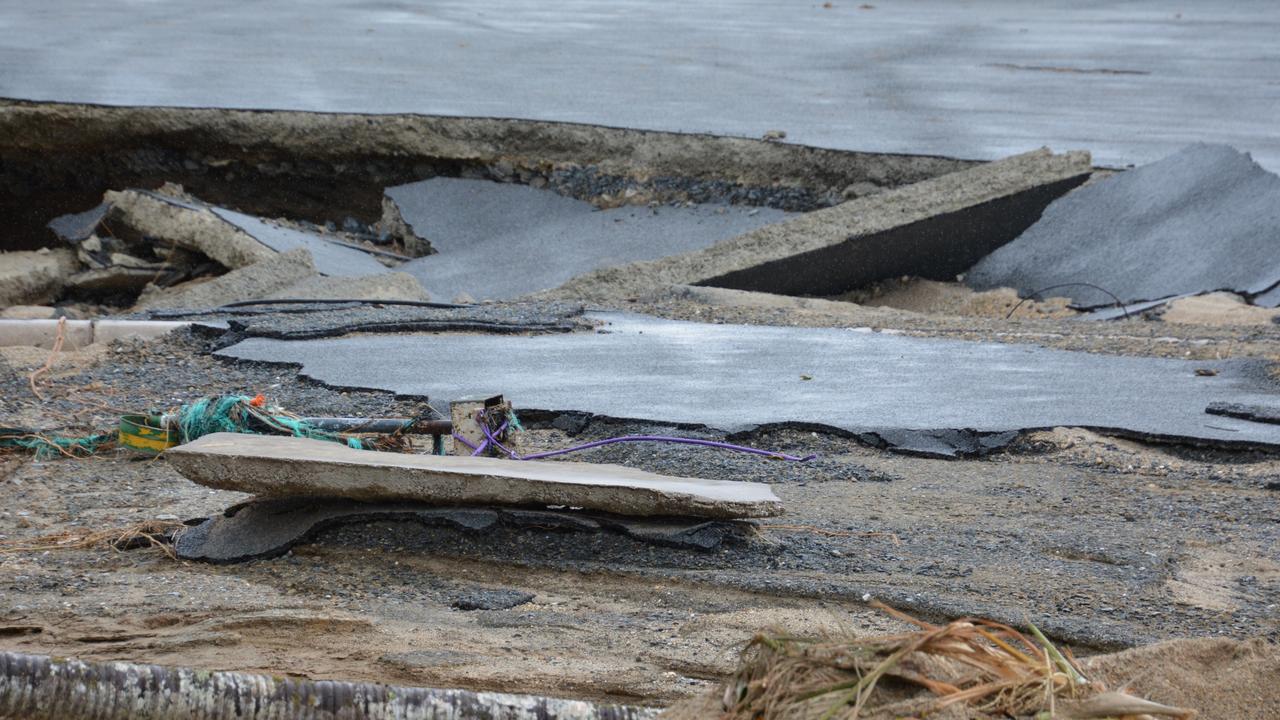 Remnants of the jetty at Daintree Village. Picture: Bronwyn Farr