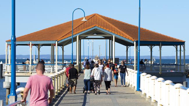 Redcliffe jetty first day of relaxed  coronavius restrictions.  2.05.2020 Picture: Renae Droop