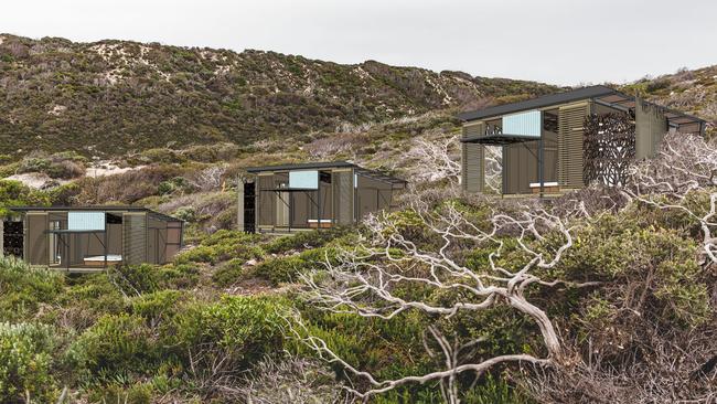 The Australian Walking Company plans to build sleeping pods to service high-end walking tours along the Kangaroo Island Wilderness Trail. Pictures: Australian Walking Company