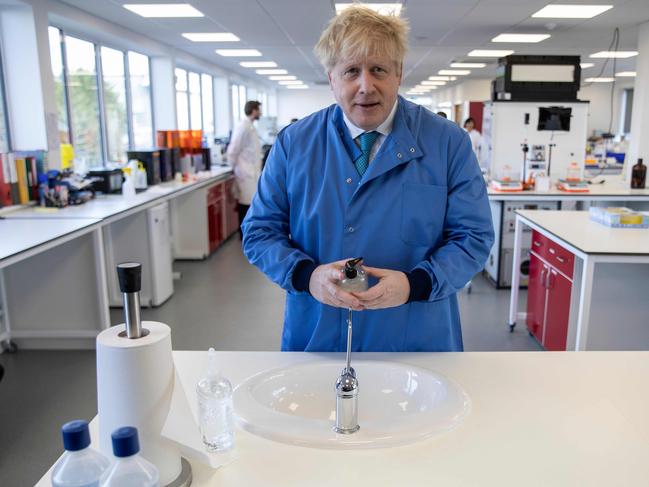 British Prime Minister Boris Johnson was admitted to hospital on day 10 of his infection. Picture: AFP